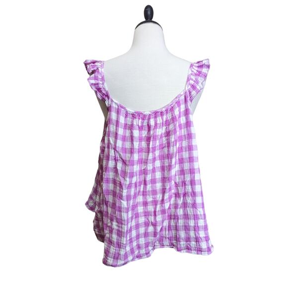Flowy Gingham Tank - Picture 4 of 5